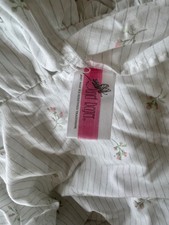 Vintage '90's VANTONA Janet Reger  Single Valance Sheet Rosebud UNUSED