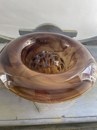 Art deco amber glass - deco,