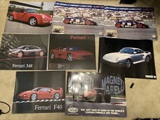 Vintage Car Posters Ferrari F40 348 355 Mclaren f1 Porsche 959 993