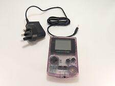 Gameboy Color Atomic Purple Console Missing Battery Cover