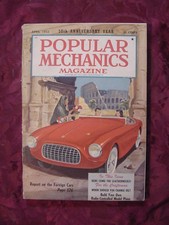 POPULAR MECHANICS April 1952 Foreign Cars Mont Blanc Tunnel Marines in Korea