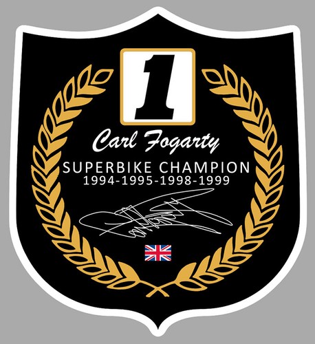 Carl fogarty sticker world - carl,