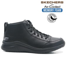 MENS SKECHERS WALKING HIKING MEMORY FOAM CASUAL ANKLE BOOTS SHOES TRAINERS SIZE