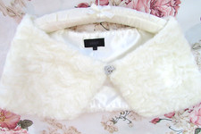 Ivory BRIDAL Textured Fur