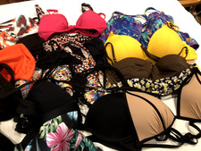 bikini tops padded halter neck