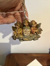 Italy Angels Cherubs Musicians Vintage Ornament Xmas Hanging Decoration 916 3x2”