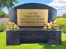 Personalised Large Memorial Bench With Engraved Plaque Grave Marker