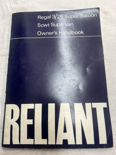 Reliant regal super - reliant,