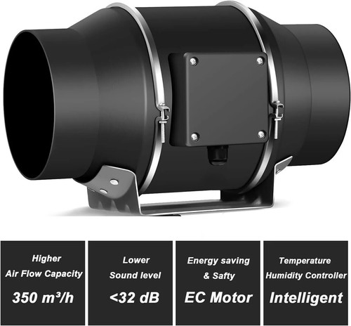 Smoke inline extractor fan - smoke,