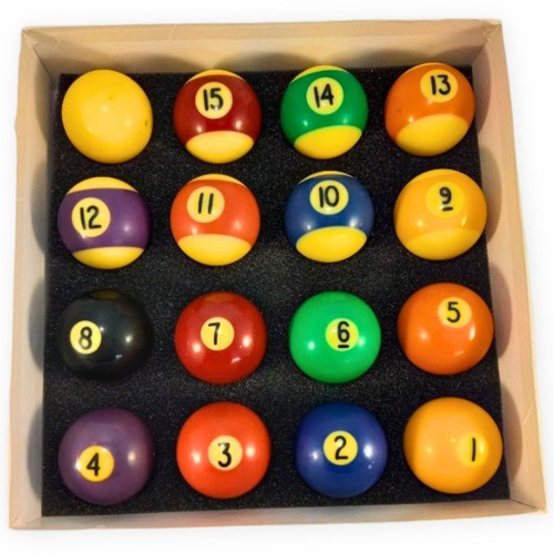 Vintage billiard pool balls - billiard,