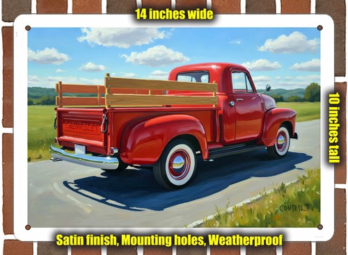 Metal sign 1954 chevrolet - sign,