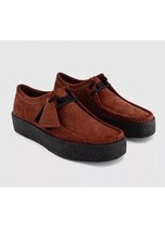BNIB Mens Clarks Originals WALLABEE CUP Rust Suede Shoes UK Size 10 G