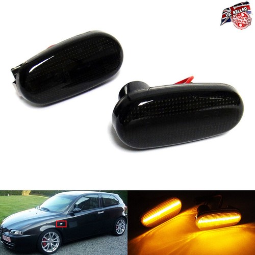 Black smoked side indicator - side,