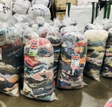 Wholesale Joblot Used Second Hand 25kg Sack of Clothes Shoes Cream, Grade 1&2&3 