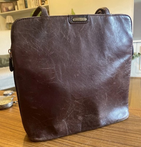 Hidesign brown real leather - brown,