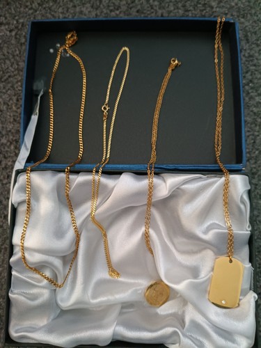 Bundle 18ct gold - curb, chain
