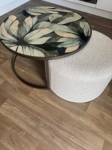 Nest tables with pouffe - of,