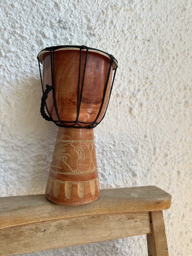 Wood djembe hand - hand, drum