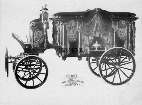 Cunningham horse drawn hearse - horse-drawn,