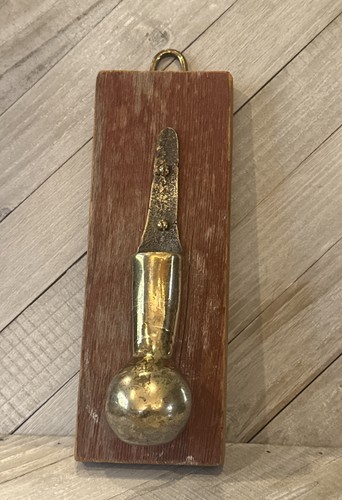 Vtg brass horse hames solid - hames,