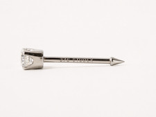 2x 9K White Gold Stud 0.05ct