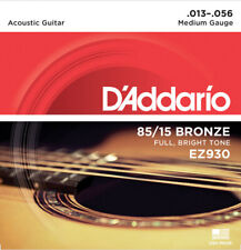 D'Addario EZ930 85/15 Bronze Acoustic Guitar Strings, Medium, 13-56