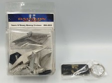 BABYLON 5 :  NARN G'QUAN HEAVY CRUISER MODEL KIT & BABYLON 5 KEY-RING (BP) 