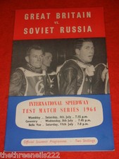 SPEEDWAY - INT - GREAT BRITAIN V RUSSIA - WEMBLEY - JULY 4 1964