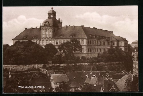 Weissenfels castle postcard - weissenfels, castle,