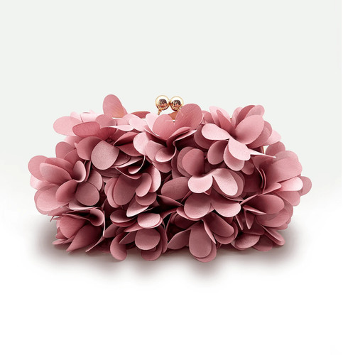 Pink silk satin petal - silk,