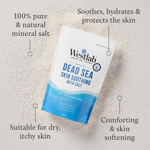Westlab dead sea salts 1kg - dead,