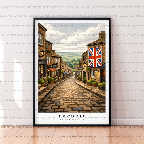 Haworth unframed illustration - unframed,