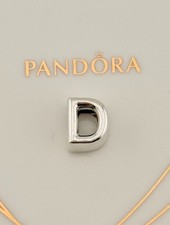 New 100% Genuine Authentic Pandora Silver Letter D Alphabet Initial Charm 797458