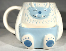 Yeti Blue Monster Cookie Biscuit Pocket Cup Mug 3D Shaped