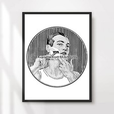 Shaving Mens Vintage Barber