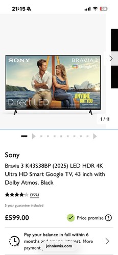 Sony bravia 599 led hdr - bravia,