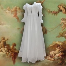 White Tulle A Line Layered