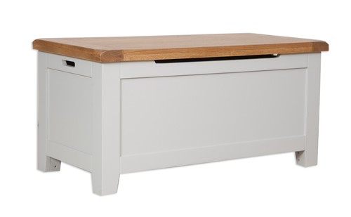 Blanket box ottoman - oak, pine