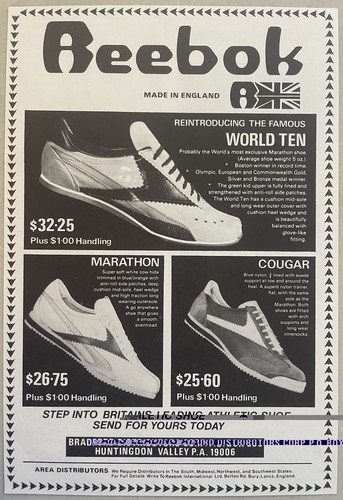 Reebok marathon shoe - shoe, ad