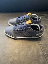 VTG Adidas Vespa Denim Womens Trainers UK 5.5 Lace Up Sneakers