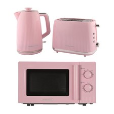 Kettle, Toaster & Microwave Set, Miami Collection by Hamilton Beach, Pink