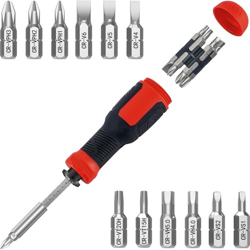 Adjustable screwdriver - 13-in-1,