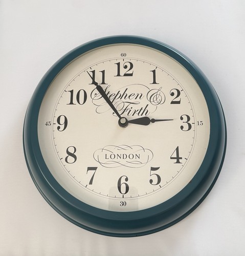 Teal wall clock stephen firth - teal,