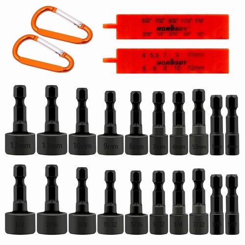 22pc power nut driver bit - 22pc, set