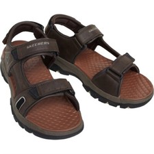 SKETCHERS Men Relaxed Fit Slip On Luxe Foam Cushioned TresHirano Sandals-UK 6-12