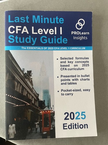 Last minute cfa level study - last-minute,