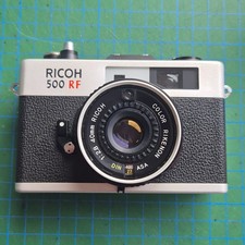 Ricoh 500 RF Rangefinder Film Camera with Rikenon f/2.8 40mm Lens