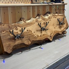 Oak Mounted Stag Antler Coat
