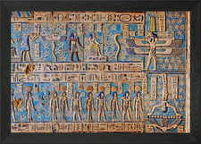 Ancient Egyptian Hieroglyphic Wall  Framed Wall Art Poster Canvas Print Picture
