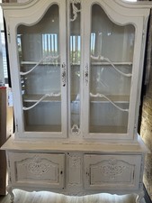 Vintage French Louis XV Style  Dresser Vitrine 2 Shelves ....Delivery Available